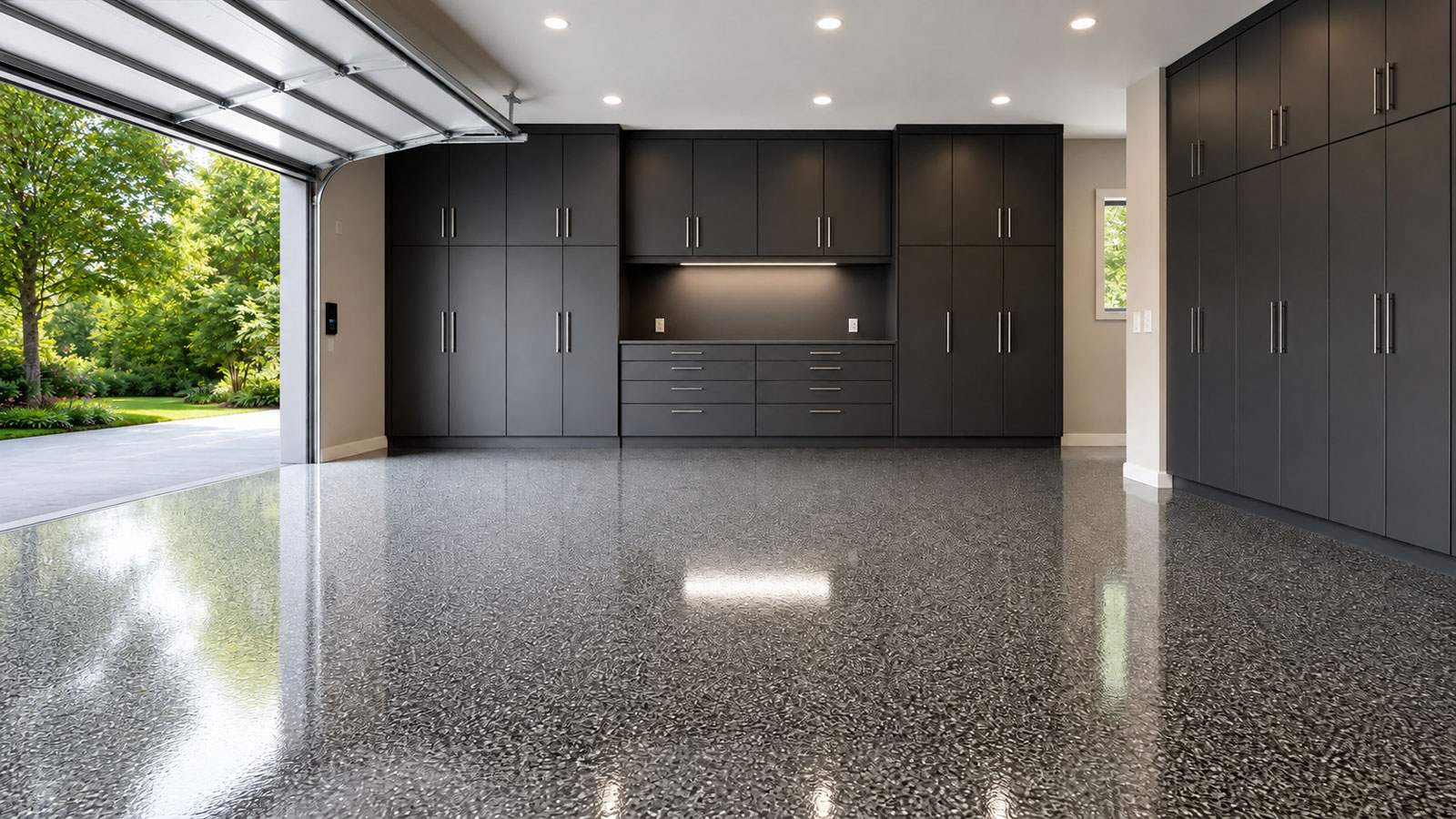 Pittsburgh-region garage floor coating service area